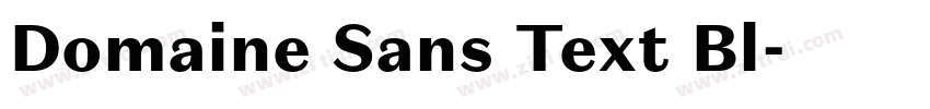 Domaine Sans Text Bl字体转换